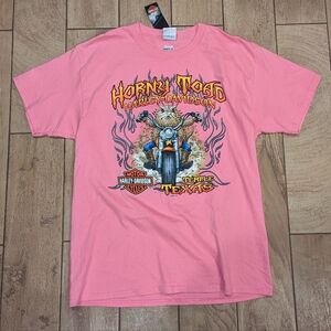 NWT 2007 Horny toad Harley Davidson Motorcycle T Shirt Women size L Large